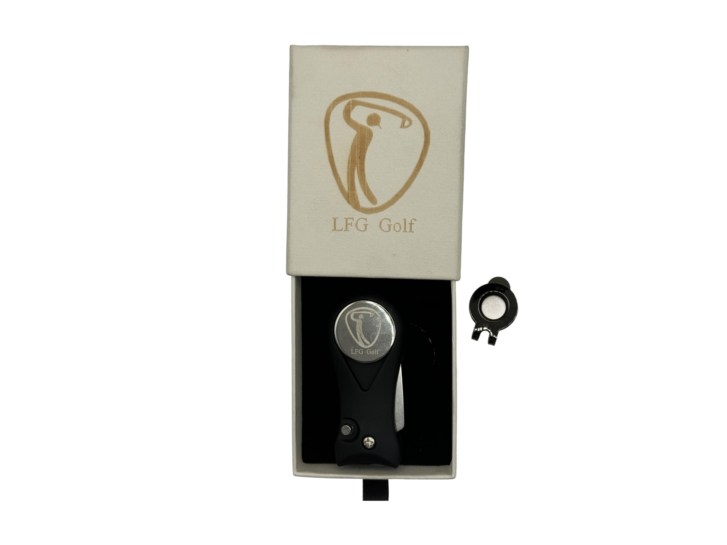 LFG Golf Steel Ball Marker, Hat Clip & Divot Tool